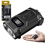 Nitecore TINI3 MCT KERYCHAIN Licht – Schwarz TINI3 MCT Intelligente Mehrere Farbtemperaturen Schlüsselanhänger Licht Schwarz -600 Lumen mit Eco-Sensa Ladekabel