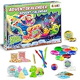 MAGIC SLIME ADVENTSKALENDER Kinder - Weihnachtskalender mit Schleim für Mädchen & Jungen, Spielzeugkalender Kinderschleim