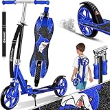 Kesser® Scooter Roller Kinderroller Cityroller Tretroller Kickroller Kickscooter | Shark (Blue)