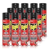 Raid Ameisen-Spray, Insektenspray zur Bekämpfung von Ameisen, Silberfischen, Spinnen, Schaben, 12er Pack (12 x 400 ml)