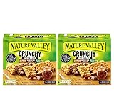 Nature Valley – Sortenpaket. 2 Kartons mit 5 Riegeln. Insgesamt 420 g verschiedene Haferflocken- und Schokoriegel, Haferflocken und Honig, Ahornsirup - Pack Promoo