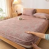 Grounding Spannbettlaken, leitfähiges Milch-Fleece, antistatisch und knitterfrei, für 535 cm Matratzen, 200 x 220 cm, natürliches Schlafen, besser aufladen