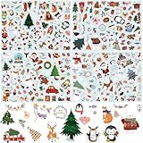 Weihnachtssticker Set, 274 Weihnachten Aufkleber Selbstklebend für Karte Machen, Stickers Weihnachten für Scrapbooking Tagebuch Fotoalben Geschenke Briefe, Weihnachtsaufkleber Weihnachtsdekoration