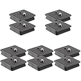Milisten 10 Stück Gimbal Schnellwechselplatte Stativ Zubehör Schnellspanner Klemme Stativ Montageplatte V Mount Plate Stativ Schnellwechselplatte 330a Kamera PTZ ABS und Metall