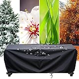 Wasserdichte Abdeckung für Gartenmöbel 350x110x100cm/LxBxH Schutzhülle für Gartenmöbel 420D Oxford-Stoff Plane UV-Beständig Wasserabweisend Winterfest reißfest,Gartentische Abdeckhauben für Möbelsets