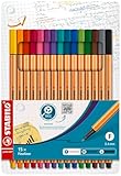 STABILO - Fineliner - point 88-15er Pack - Standardfarben