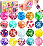 RDDAIPE 20 Stück Stressball, Ø4.5cm Antistressball, Anti Stress Bälle, Squishy Stressball,Antistressbälle für Kinder Erwachsene,Mitgebsel Kindergeburtstag,Stress Spielzeug Kleine Geschenke für Kinder