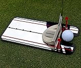 HH-GOLF Golf-Putting-Ausrichtungsspiegel, tragbarer Putting-Übungstrainer, Trainer, Augenlinie, Üben Sie Ihr Putting-Ausrichtungswerkzeug, 14,5 cm x 30 cm