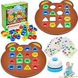 Baby Sensorik Spielzeug Kinderspielzeug ab 3 jahre,Kinderspiele für Baby und Kleinkind Brettspiele Lernspiele,Motorikspielzeug ab 3 4 5 6,Babyspielzeug Steckspiel Puzzle Geschenk Junge Mädchen