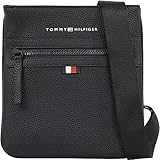Tommy Hilfiger Herren Umhängetasche Essential PU Mini Crossover Klein, Schwarz (Black), Einheitsgröße