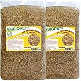 Ambiopet Soldatenfliegenlarven (Hermetia) getrocknet 2 + 2kg Packung, Black Soldier Fly, Protein- und fettreiches Wildvogelfutter, reich an Calcium und Laurinsäure
