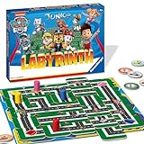 Paw Patrol Junior Labyrinth 20799 - das bekannte Brettspiel von Ravensburger als Junior Version, Kinderspiel für Kinder ab 4 Jahren