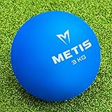 METIS Indoor/Outdoor Gummi Kugelstossen [5 Gewichte erhältlich] | Kugelstossen Kugel für Leichtathletik | Gummi Kugel für Training für Hochleistungssport (3 kg, 1x Kugel)