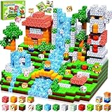 Pourbibi Magnetische Bausteine, Magnetbausteine Magnetspielzeug,Magnetische Bauwelt Spielzeug Magnetblöcke für Kinder ab 3 4 5 6 7 8 9 Jahre Verstaubare,Professioneller Christmas