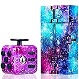 Chennyfun Anti Stress Spielzeug,Bunt Fidget Toys, Fidget Toys Set, Galaxie Infinity Cube Unendliche Flip Würfel zum Stressaubbau bei Nervösität, Fidget Toy Kleine Geschen für Kinder und Erwachsene