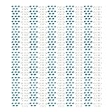 500 Sets Ösen-Set, 8 mm rundes Ösen-Set aus hellem Kupfer, Mehrzweck-Ösen-Set für Lederhandwerk, Kleidungsreparatur, DIY-Dekoration mit Unterlegscheiben, stabile Metallkonstruktion (Himmelblau)