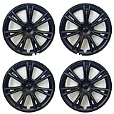 Radkappen, kompatibel mit Tesla-Modell Y 2024–2019, 4 Stück, 48,3 cm (19 Zoll), Radkappen, Felgenschutz, Ersatz (mattschwarz)