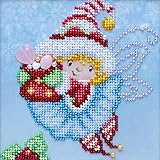 Miniatur-Stickset für Perlen, Weihnachtsmotiv, moderne Stickerei, Geschenkidee, Nadelspitzen-Design, Dekoration, Rocailles Preciosa, Weihnachtsgeschenk