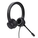 Trust Ayda PC Headset mit Mikrofon On-Ear 3.5mm, Leichtes Design, Verstellbarer Kopfbügel, Kopfhörer mit Kabel 1,80 m, Headphones für Office, Chat, Skype, Teams, Videokonferenz, Zoom - Schwarz