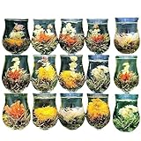 16 Stück Raffinierter Handgemachter Blütentee Original Dufttee Aus China Intensiver Blumenduft Blüten Und Früchtetee Aufgebrühter Tee Ohne Zusatzstoffe Kräutertee