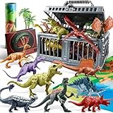JOYIN Dinosaurier Spielzeug ab 3-6 Jahre, Kinder Spielzeug Spielmatte Set, 19 PCS Realistische Dinosaurier Figuren für 3 4 5 6 Jahre, Dinosaurier Spielzeug für Kindergeburtstag