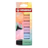 STABILO - Textmarker - BOSS MINI Pastel - 6er Pack - 6 Farben