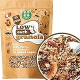 Keto Low Carb Müsli Ohne Zucker zusatz | Low Carb Lebensmittel Granola | Low Carb Süßigkeiten | Ketogene Lebensmittel Fügen Sie Einfach Protein Pulver Für Proteinreiches Keto Müsli | ZingyZoo