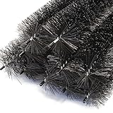 Wiltec 12 m Dachrinnenbürste 10x120 cm Ø 12 cm zum Laubschutz, Marderschutz, Vogelschutz, 10 Stück Dachrinnenraupe