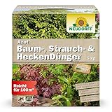 Neudorff Azet Baum-, Strauch- und HeckenDünger – Bio Langzeitdünger für alle Laub- und Nadelbäume sorgt für kräftig grüne Blätter und Nadeln, 5 kg