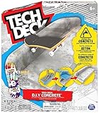 Tech Deck Concrete - Fingerboard-Rampe zum Selberbauen aus wiederverwendbarem Beton-Material, mit Fingerboard von Enjoi, ab 6 Jahren