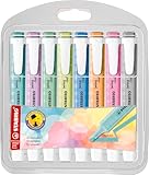STABILO - Textmarker - swing cool Pastel - 8er Pack - mit 8 verschiedenen Farben