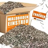 Waldboden-Einstreu 100L getrocknet – saugstark & naturbelassen – kompostierbar – staubarme Reptilienstreu aus Holz, Nadeln & Rinde, Einstreu regional produziert – für Terrarien & Kleintiere
