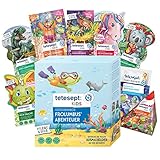 tetesept Kids Geschenkbox Frolumbus Abenteuer - Badezusatz Geschenkset mit Sprudelbad, Schaumbad, Badeüberraschung & Dusche - mit hautpflegender Rezeptur – 9er Set