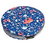 Warmhm Runder Wasserdichter Sitzerhöhung für Tragbares Hochstuhl Kissen mit Abnehmbarem Bezug Durchmesser für Esszimmerstühle und Spieltische