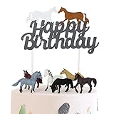 Pferde Kuchendeckel Tortendeko Pferd Tortenaufleger Figuren Kuchen Deko Pferde Geburtstag Cake Topper Pferde Sport Cupcake Topper für Pferdesport Themen Baby Shower Hochzeit Geburtstag