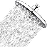 Drenky Duschkopf Regendusche Wassersparender Regenduschkopf Ø220mm Eingebauter Booster und Wassersparsystem 330 Silikon-Wasserauslasslöcher 360° Verstellbar Mit Drehkugel Chrom