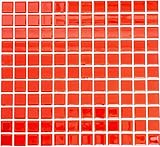 Mosaikfliese Glasmosaik rot BAD WC Küche WAND Mosaikmatte MOS60-0904