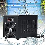 60L Aquarium Wasserkühler, Aquarium Kühler Heizung, Wasser Chille für Home Fisch Garnelen Zucht Aquakultur mit Wasserpumpe und Rohr (Kühlung)