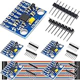 DAOKAI GY-521 MPU6050 3-Achsen-Gyroskop und 3-Achsen-Beschleunigungsmesser,16-Bit AD-Wandler Datenausgang IIC I2C, 6DOF-Sensormodul,für Bewegungserkennungsspiel(5 STÜCKE)