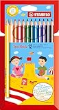 STABILO - Dreikant-Buntstift - Trio dick - 12er Pack