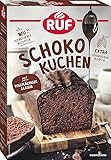 RUF Schokokuchen, Backmischung für einen Kastenkuchen aus besonders schokoladigem Rührteig mit vollflächiger Schoko-Glasur