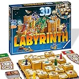 Ravensburger 26113-3D Labyrinth - Familienklassiker, Spiel für Erwachsene und Kinder ab 7 Jahren - Gesellschaftspiel geeignet für 2-4 Spieler - Schätze suchen