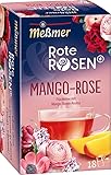 Meßmer & Rote Rosen Mango-Rose | Fruchtig süß-blumiger Geschmack | Limited Edition | 18 Teebeutel | Vegan | Laktosefrei | Glutenfrei | Exklusiv online erhältlich