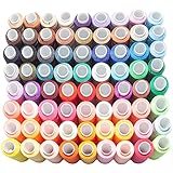 BILIEASY Nähgarne, 72 Stück, Farben, Allzweck-Polyester, 250 yard, Garn-Set für Handmaschinen-Näharbeiten (72 Farbe)