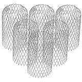 HOMSFOU 6 Stück Teiliges Rinnen Filterset Mesh Blattfilter Erweiterbare Rinnenabfluss Schutzvorrichtung zum Verhindern von Blockaden Schmutz