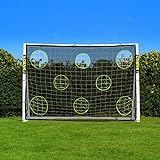 FORZA 3m x 2m Futsal-Fußballtor | Extrem langlebiges und wetterfestes uPVC – Optionaler Trainingsfußball, Torfolie und Tragetasche (Torwand + Fußballtor)