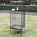 Melko Vogelvoliere groß Vogelhaus 146CM Tierkäfig mit Rollen Zimmervoliere inkl. Sitzstangen und Futternäpfe