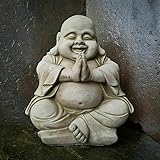 Inhalt Buddha Stein Statue | Stein orientalischer Mönch Outdoor Garten Ornament Dekoration