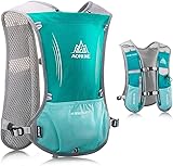 KLERICER Leichter Trinkrucksack für Laufen, 5 l, 190 g, für Damen und Herren, Radfahren, Laufen, Klettern, Wandern, Weste, Pack (Grün)