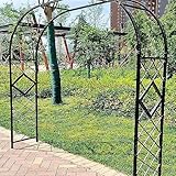 Metall-Gartenbogen Gartenlaube Rosentorbogen – extra breites verzinktes Rankgitter Hochzeitsbögen für Kletterpflanzen – Rosenhilfe für Hochzeiten